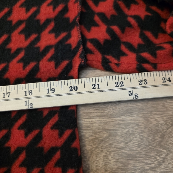 Bibi Flannel Plaid Tunic 1/4 Zip Top Exposed Stitching NWOT Small Oversized - Picture 6 of 12